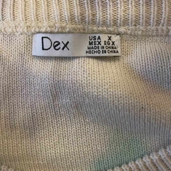 Dex Plus Size Crew Neck Tie Dye Sweater - Picture 3 of 3